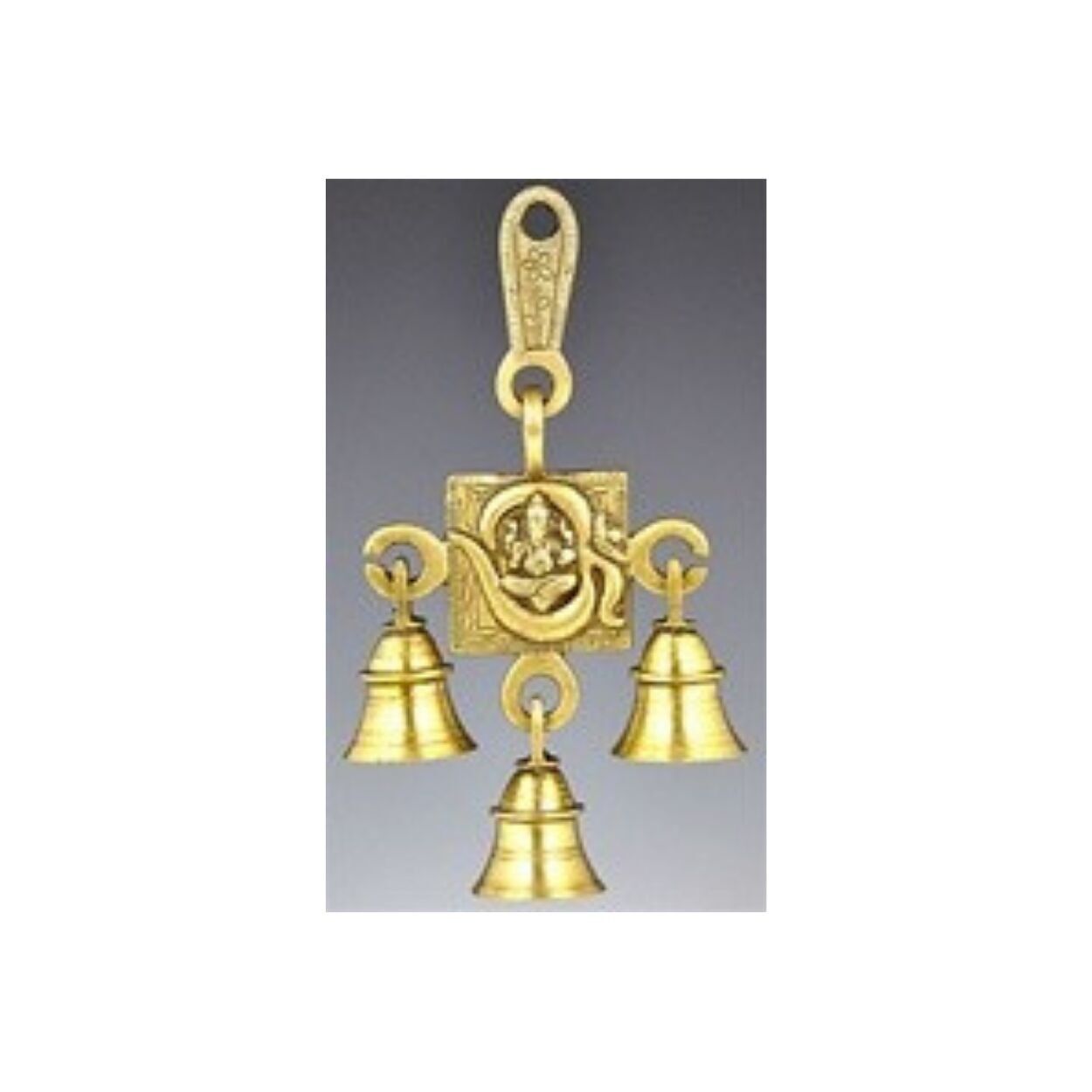 Om Symbol Ganesh Campanello da parete in ottone massiccio con tre B