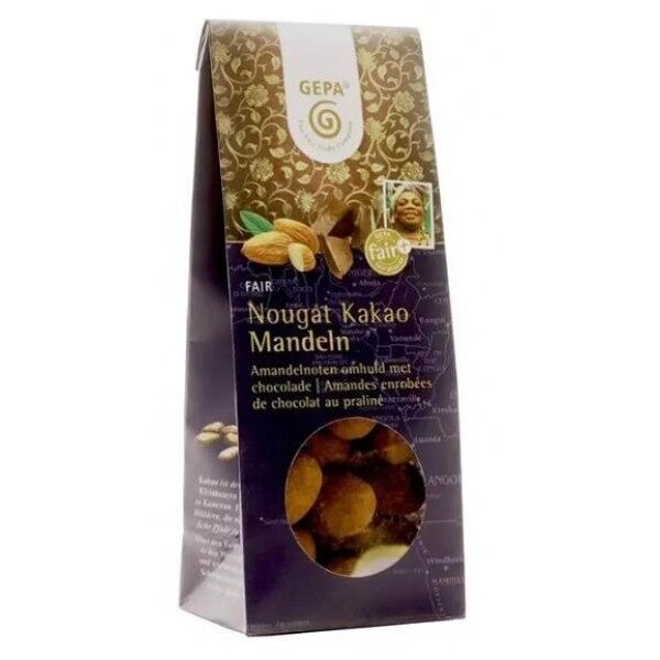 Mandorle ricoperte di cioccolato e pralinato - 100g