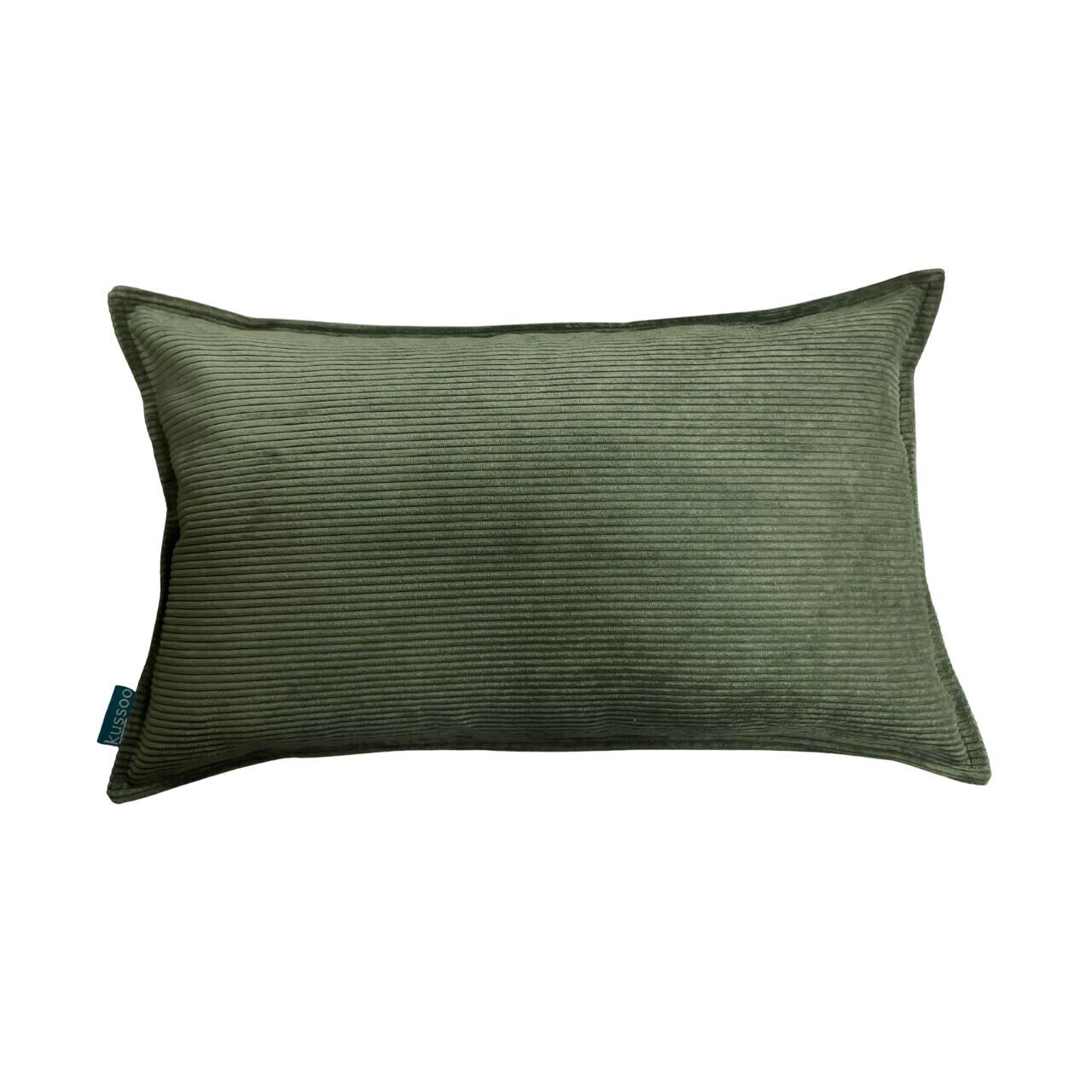 Kissen Ribcord Grün 30x50 cm