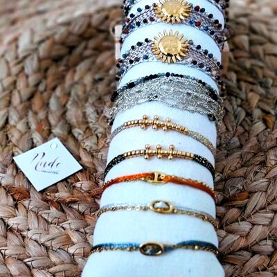 Set of 10 assorted bracelets from the ''BOHEMIA'' collection