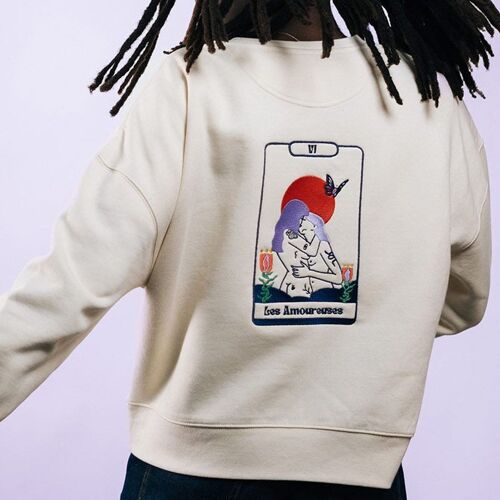 SWEAT CRÈME LES AMOUREUSES