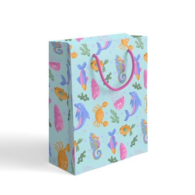 Bolsa de regalo con diseño de océano
