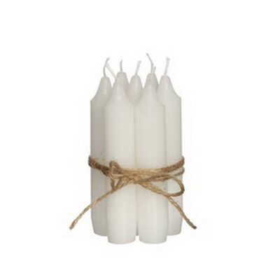 Candela Conica Bianca - Set 7 pz