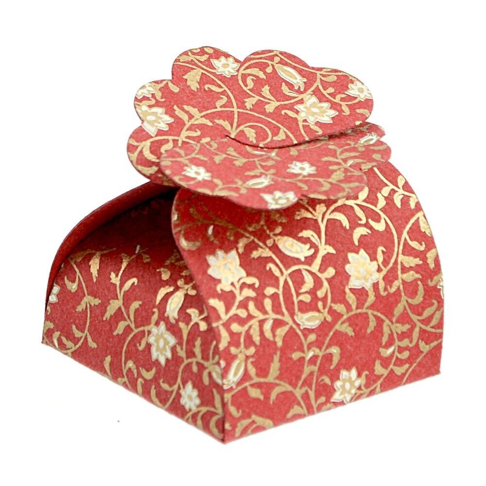 PAPERTREE Scatole con 5 cimette da assemblare - Collezione GAIA - Rosso