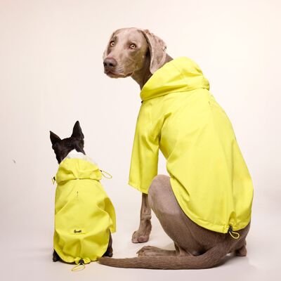 Impermeabile con spacco a banana