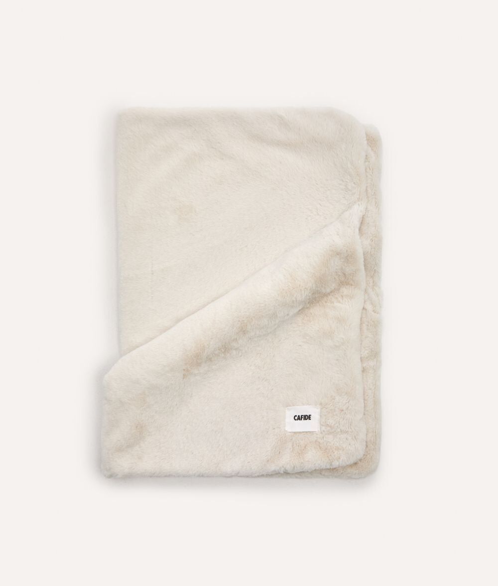 Coperta per Cani Effetto Pelliccia Beige Chiaro, Toia