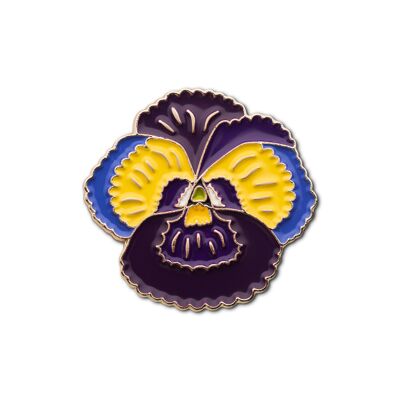 Spilla smaltata "Viola"