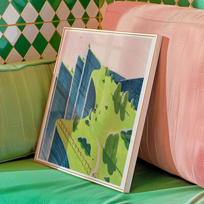 Poster 30x40cm - On the blue cliffs