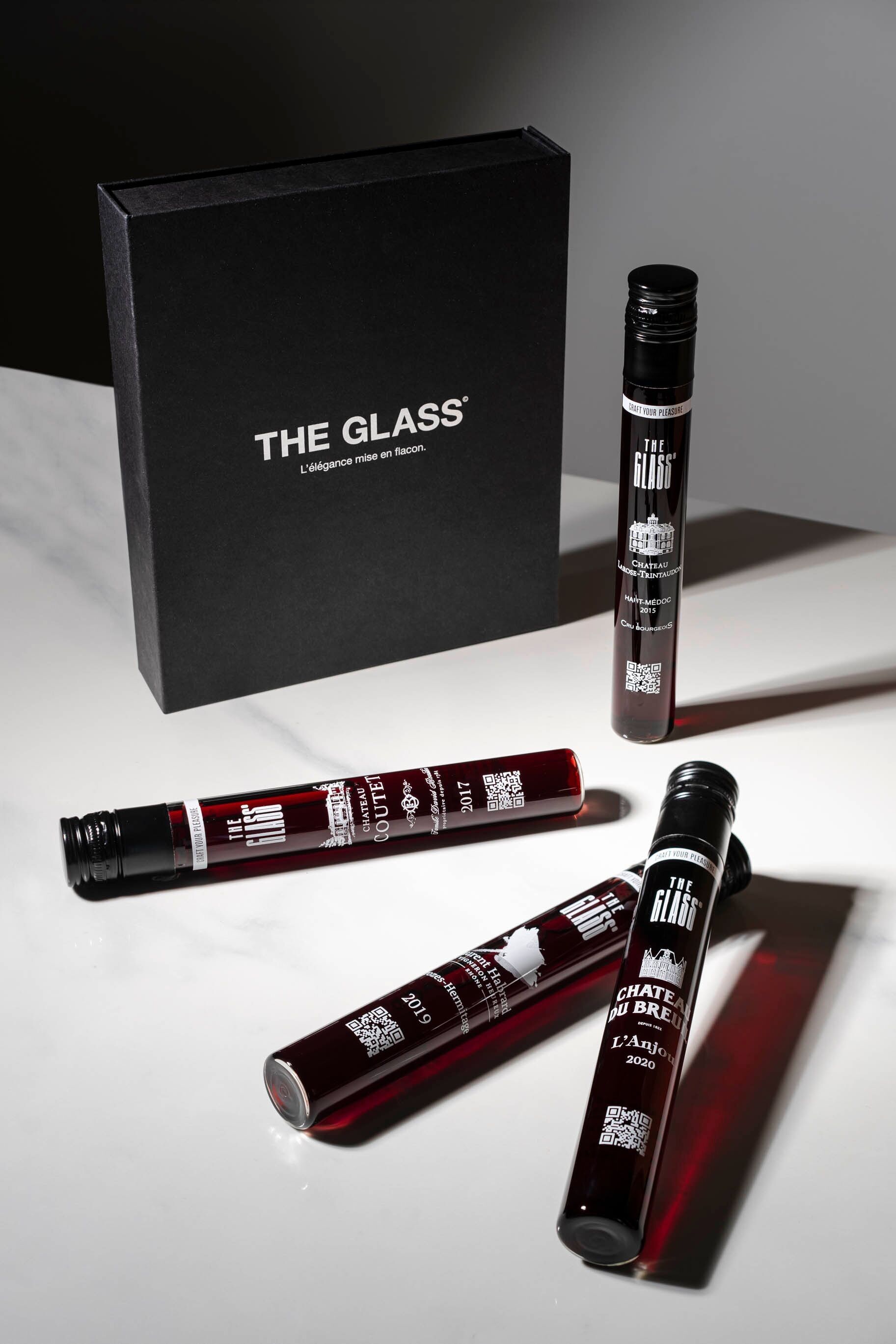 Bottiglie di vino - Scatola Collezione Rossa - 4 x 10 cl