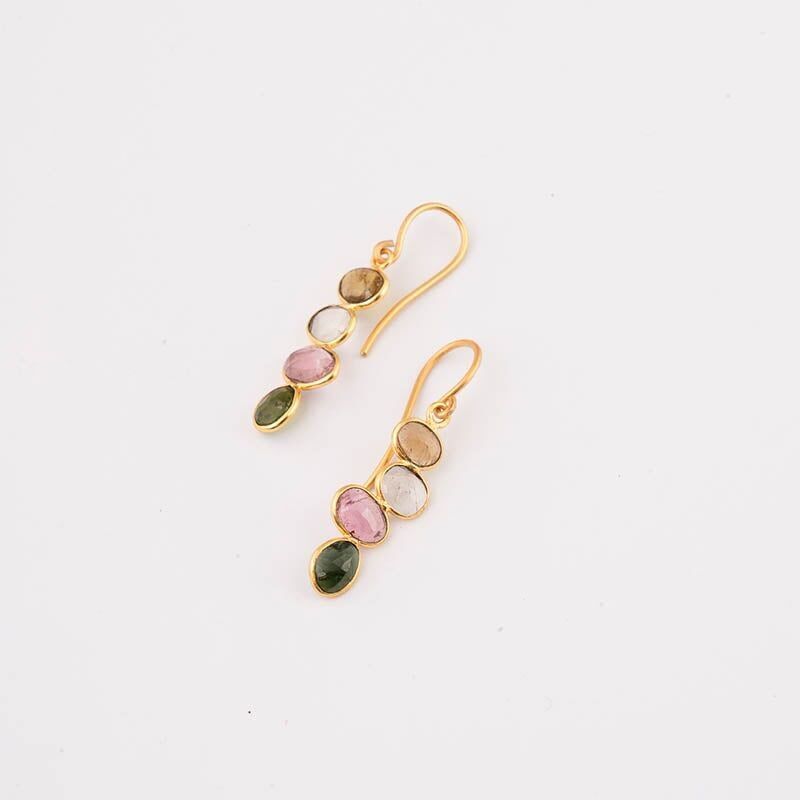 Orecchini Maus Ed. Tormaline multicolori limitate