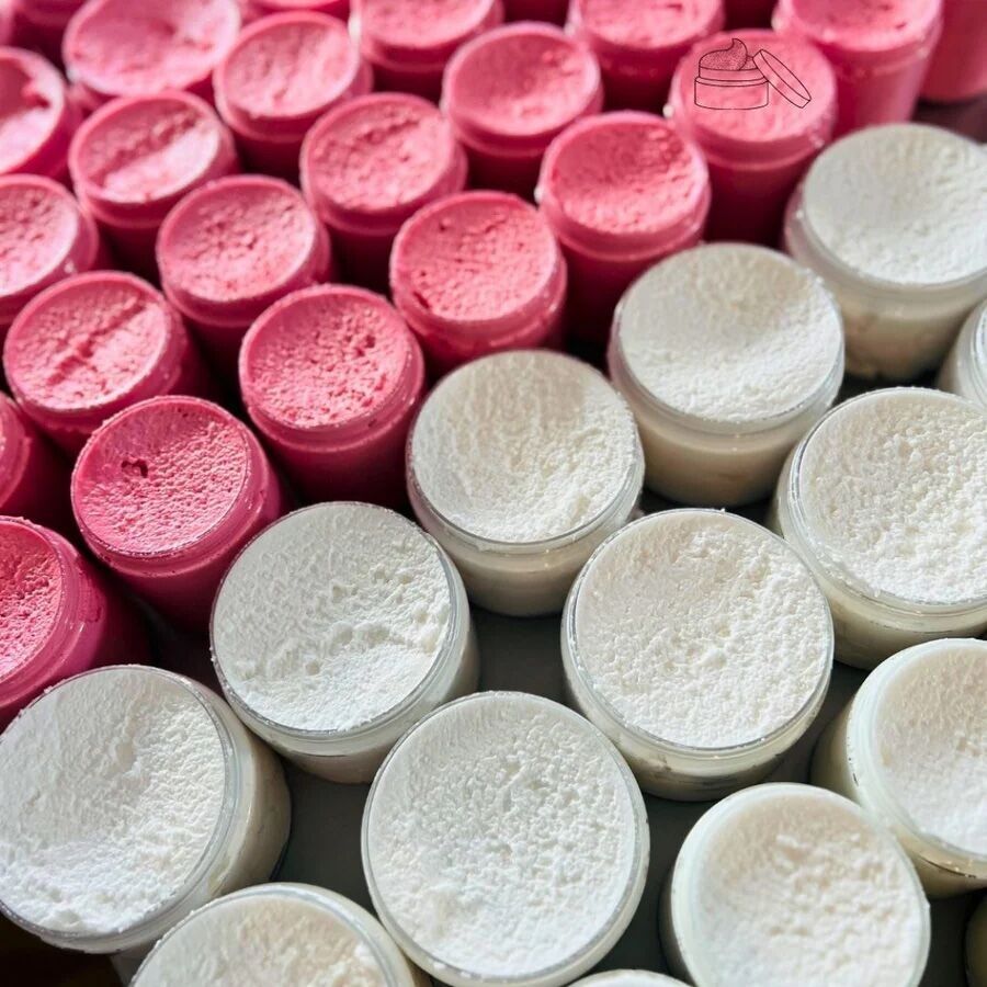 100 ml - Scrub corpo schiumoso allo zucchero/sapone montato/crema doccia