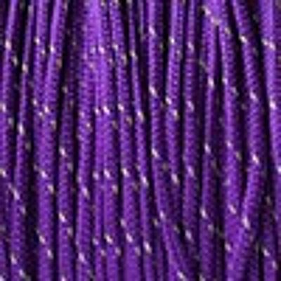 Bracelet Gaby lisse double cordon XL - Argent_purple