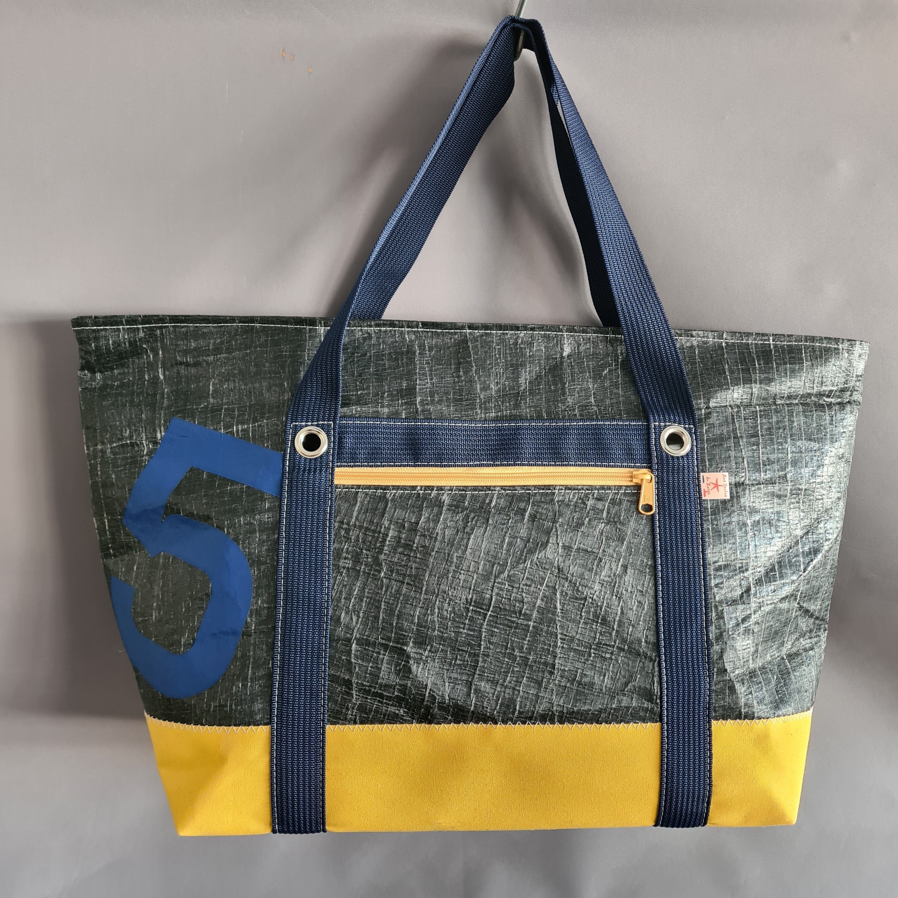 Large Yellow Travel Tote Bag