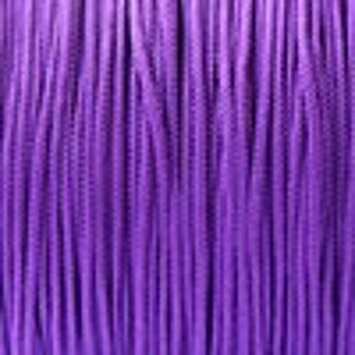 Bracelet Gaby lisse double cordon XL - Argent_violet