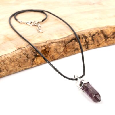 Collana con ciondolo di cristallo - Amestyst