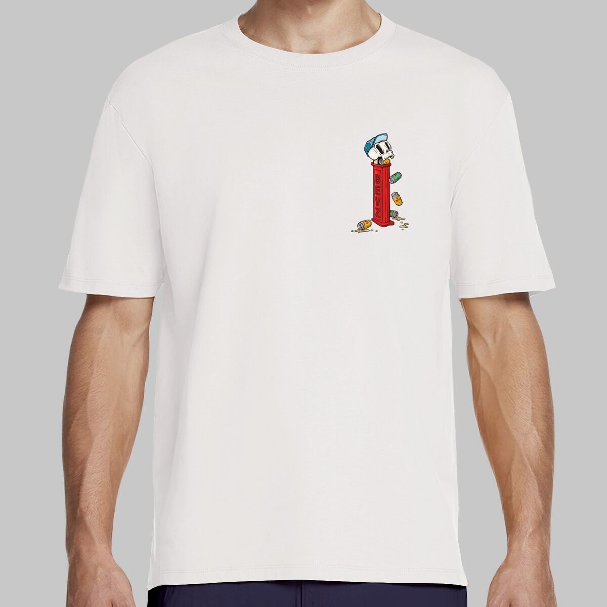 BEVZ - Verblasstes weißes T-Shirt