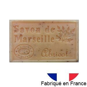 Marseille soap with organic olive oil - Apricot fragrance - 125g