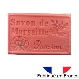 Marseille soap with organic olive oil - Passion scent - 125g