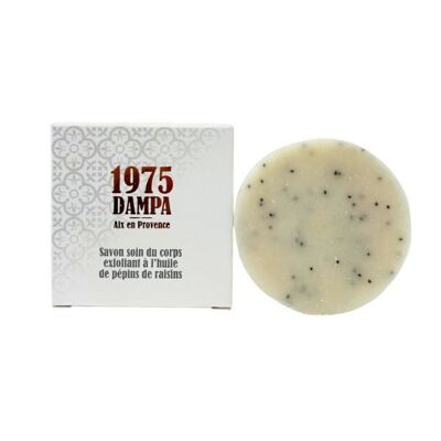Solid exfoliating body care soap with grape seed oil - 100g