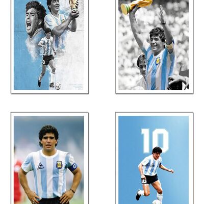 Set di stampe decorative e dipinti murali decorativi moderni, Calcio, Messi, Argentina, rif.27466