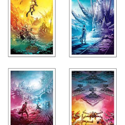 Set di lenzuola decorative e quadri murali decorativi moderni, Star Wars, Star Wars, rif.27687