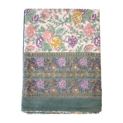 "Val" printed cotton rectangular tablecloth