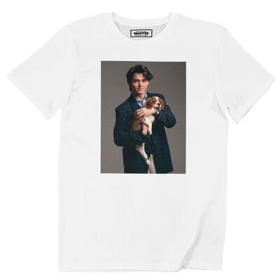 Camiseta de perro Johnny Depp - Camiseta con foto de perro famoso