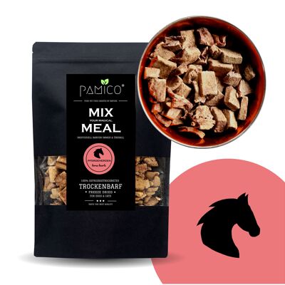 Horse hearts freeze-dried - MIX MEAL dry barf for dogs and cats