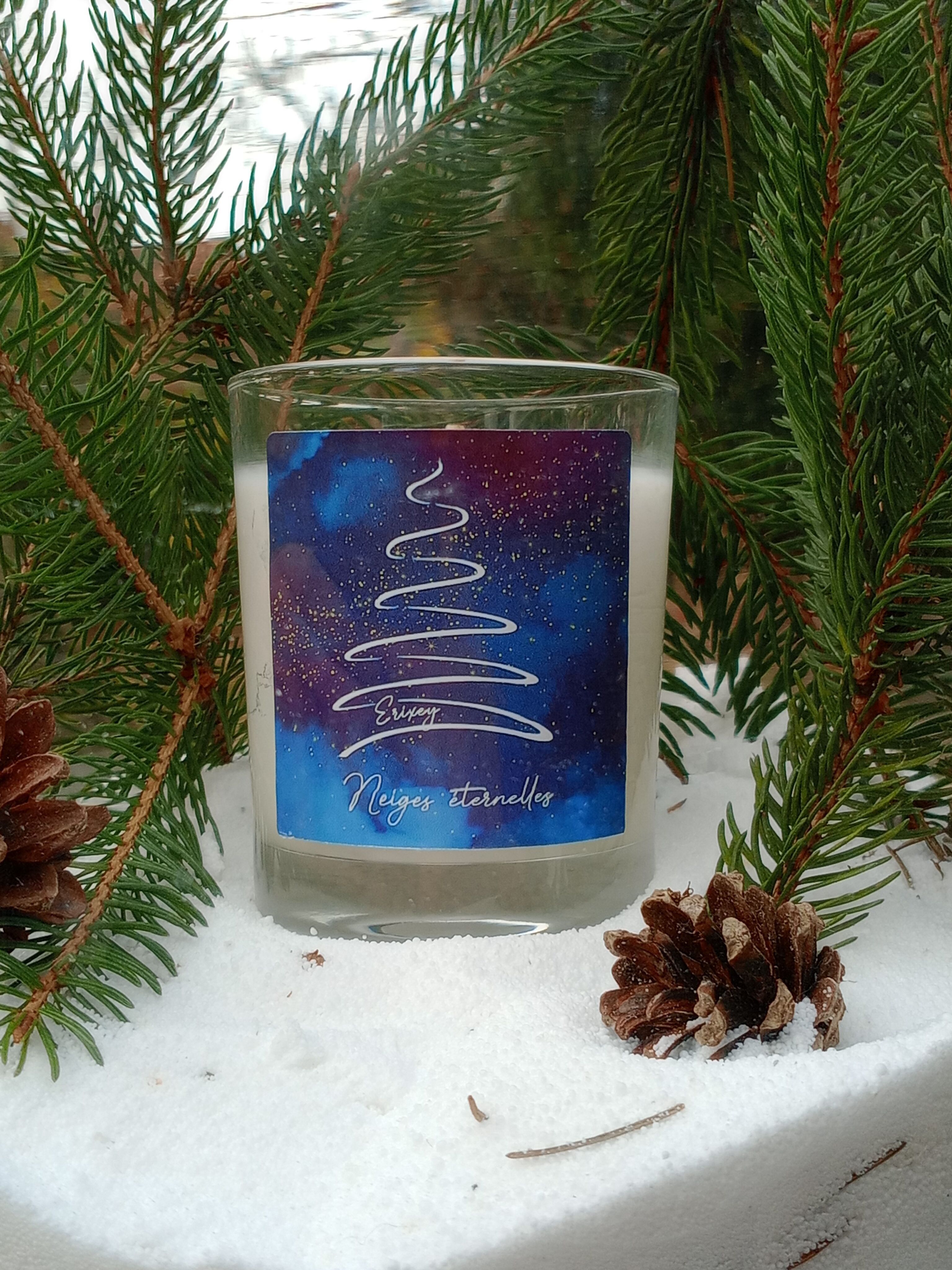 Christmas candle 165 grs scent Eternal Snows