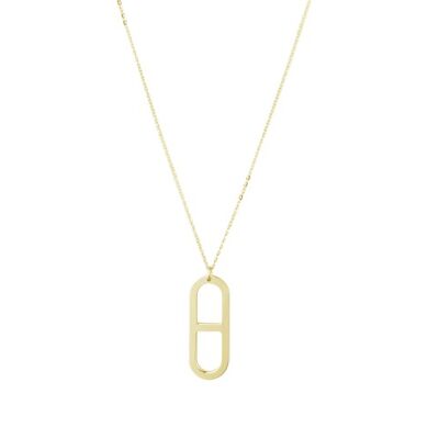 Collier long Gaby Vermeil jaune Grand modèle_jaune