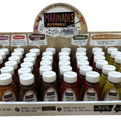 Exprimidor de adobos para sabores caseros otoño invierno en display de 50 piezas