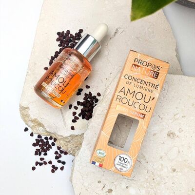 Amou'Roucou Bio concentrado ligero - Shot de betacaroteno - Roucou, Zanahoria, Astaxantina - 30ML
