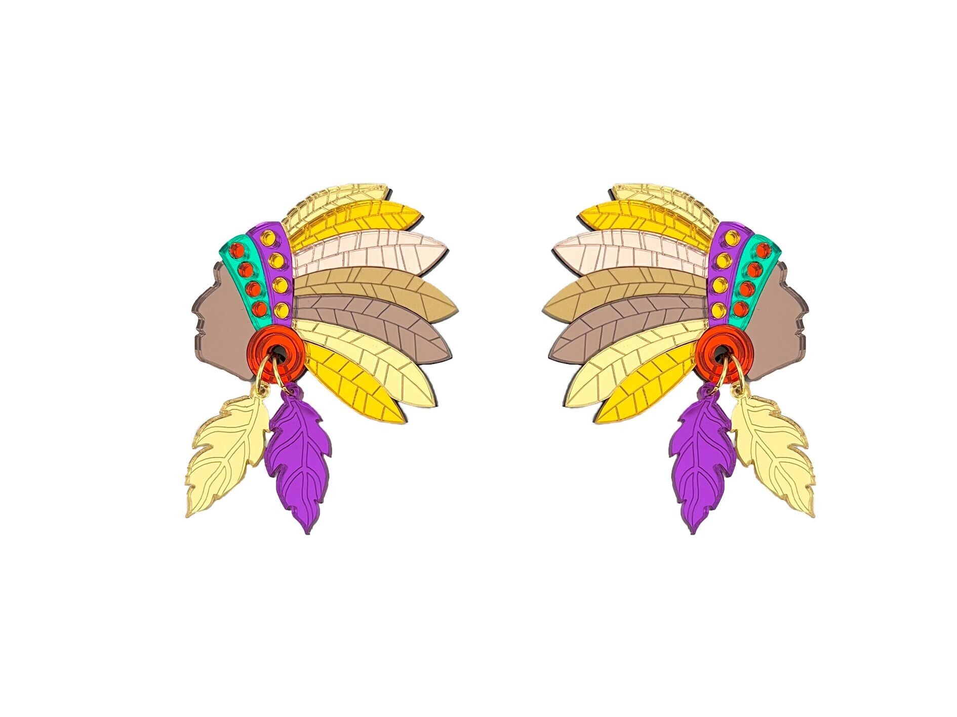 BOUCLES D'OREILLES TAUREAU ASSIS