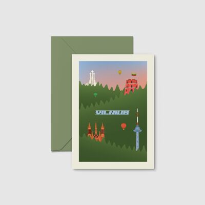 Postal "Bosques de Vilnius"