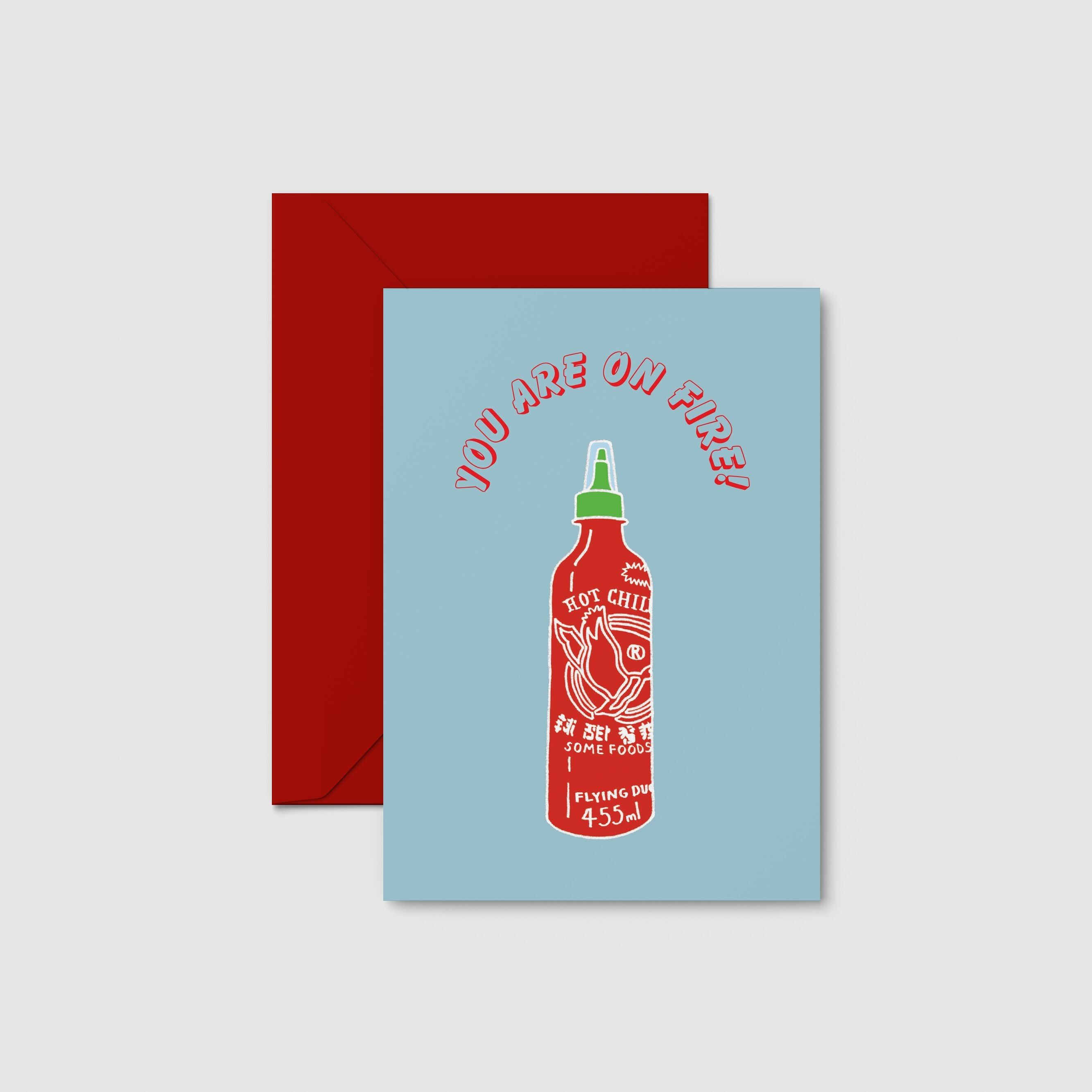 Postkarte "Sriracha"