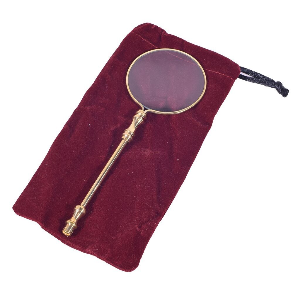 Lente di ingrandimento in sacchetto di velluto