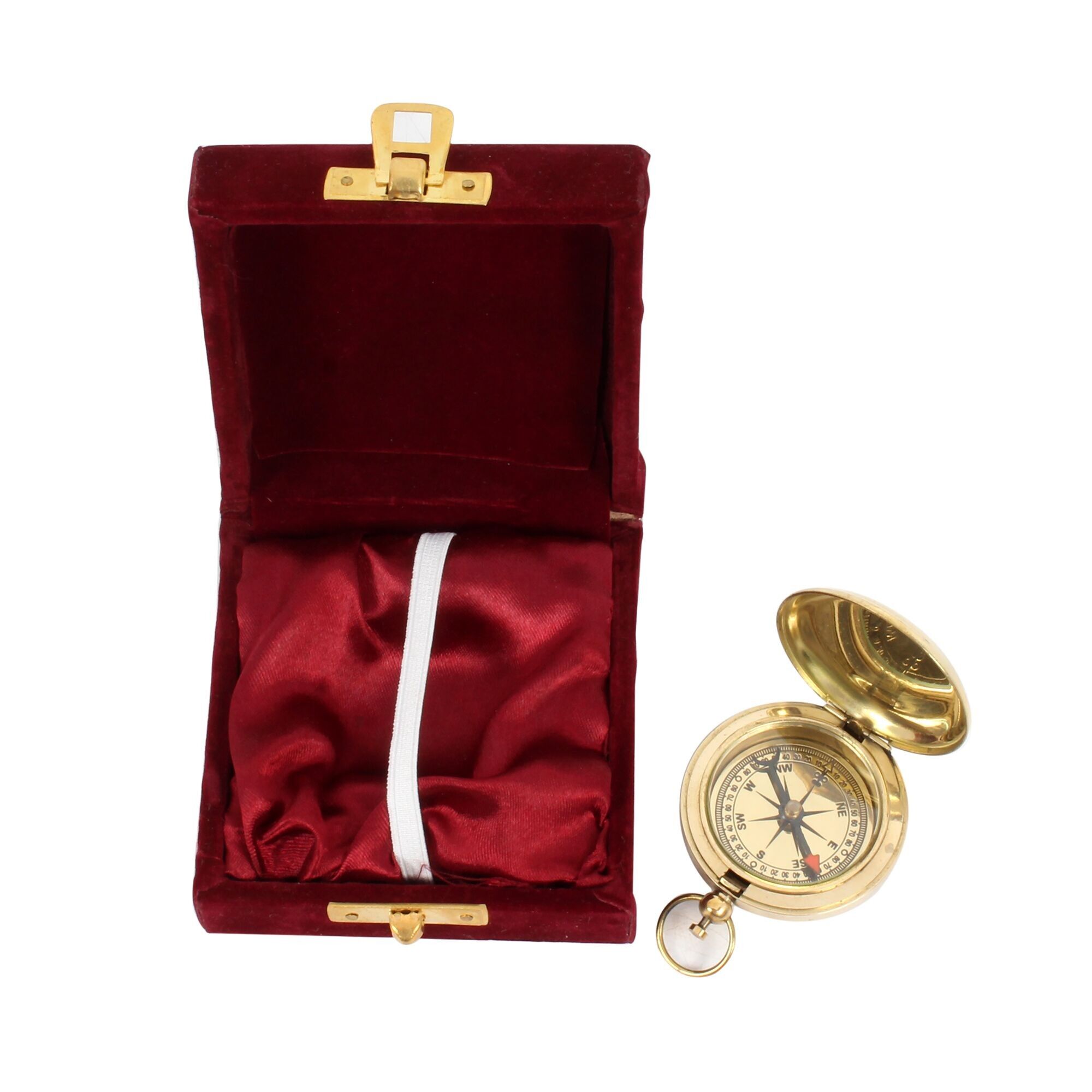 Smalto semplice Dalvey Compass in scatola regalo in velluto