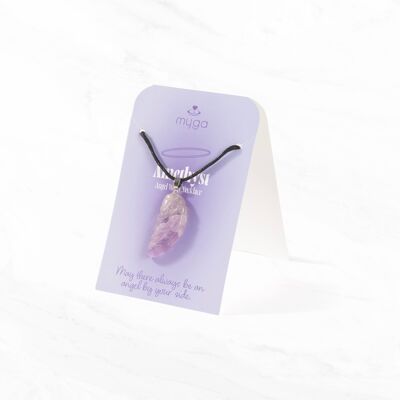 Collares colgantes de alas de ángel - Amatista