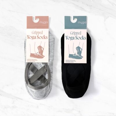 Calzini da yoga Myga Gripped neri