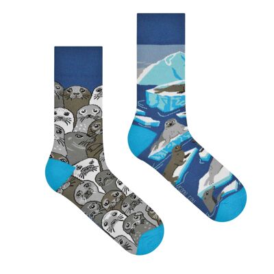 Chaussettes phoques | Chaussettes phoques arctiques - chaussettes décontractées dépareillées