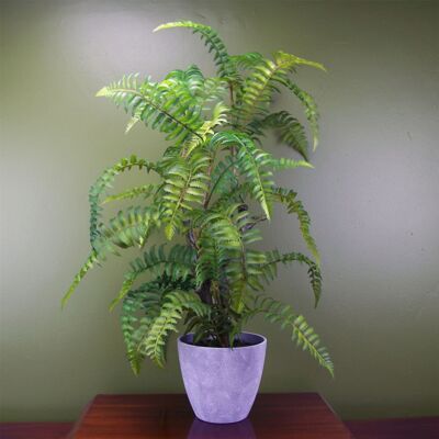 Pianta artificiale di felce in vaso decorativo Botanik