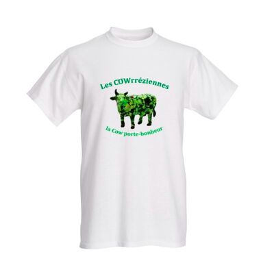 T-shirt Mixte la COW Porte-Bonheur