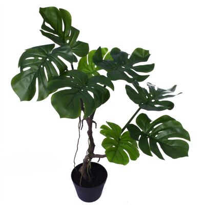 Plante artificielle Monstera Twisted Cheese Plant 70 cm Feuille Design UK Realistic Botanik