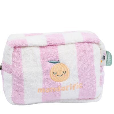 Trousse de toilette en coton éponge pour enfants Mandy Mandarine