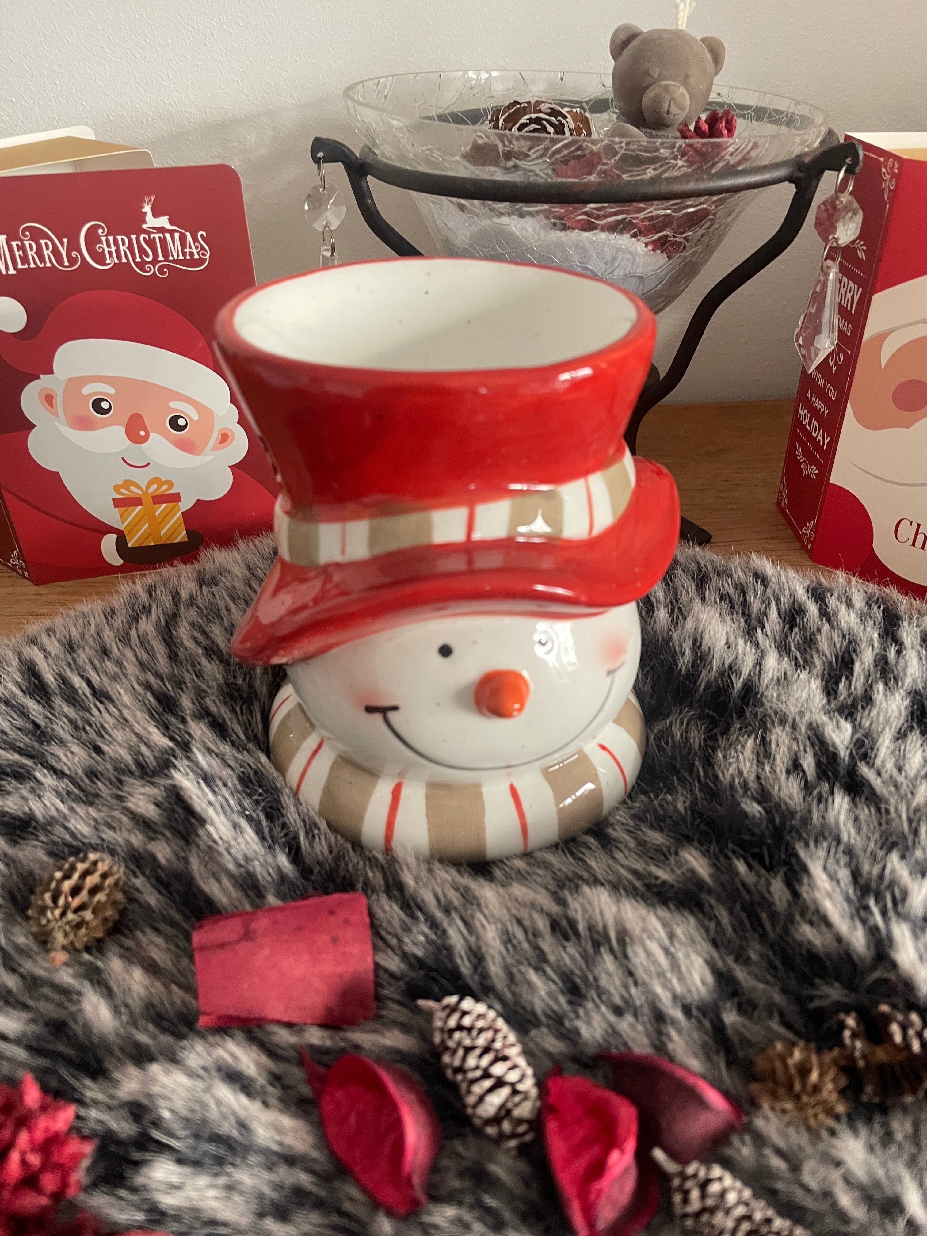 Festlicher Schneemann