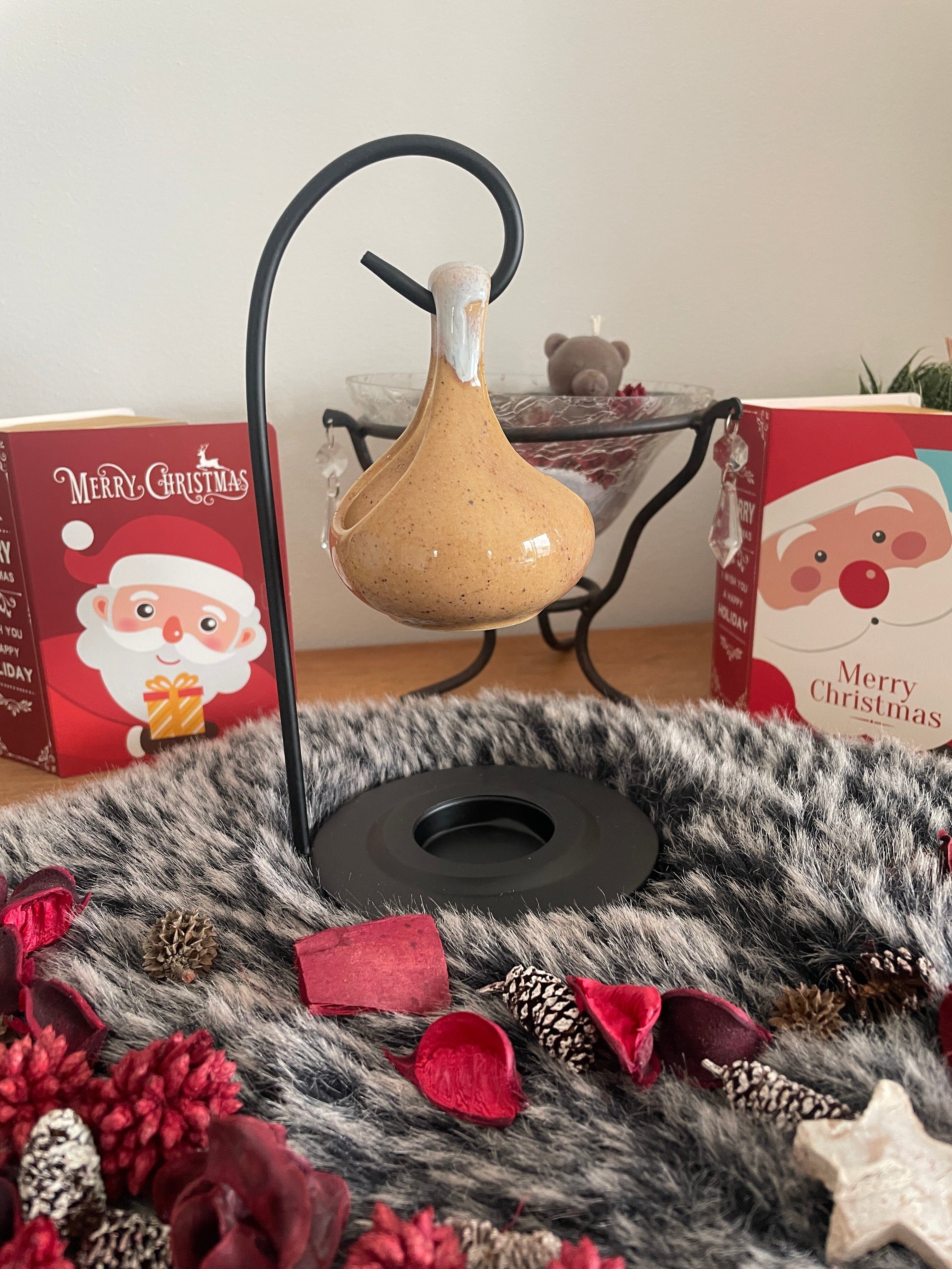 Fondantbrenner mit cremefarbenem Wassertropfen