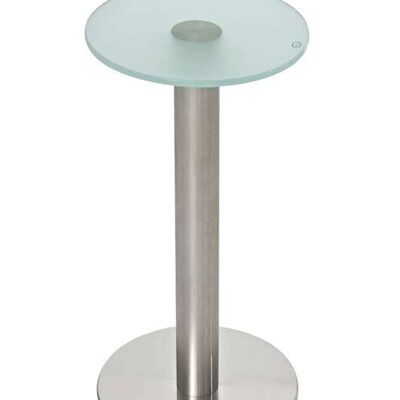 Tavolo in vetro acciaio inox 60