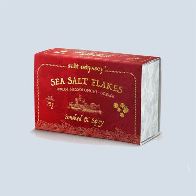 Flocons de sel marin, chauds et fumés, 75 g