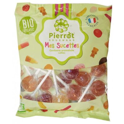 Lot de 2 Sachets Mes Sucettes BIO de Pierrot Gourmand