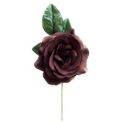 Fiore di flamenco per capelli medi Ø13 cm · Marrone (ultima unità!)